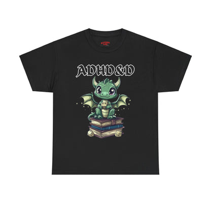 ADHD&D with Dragons  - Unisex Heavy Cotton Tee